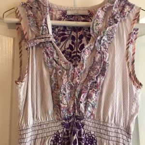 3J purple embroidered dress